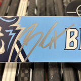BLUJUS LIGHT BLUE 21-22 SIGNED NAMEPLATE