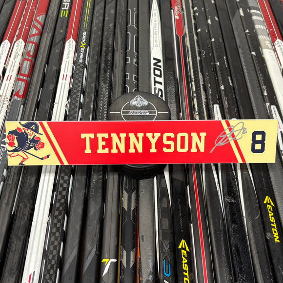 TENNYSON FX-RED 21-22 SIGNED NAMEPLATE