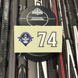 BLANK #74 UNSIGNED NAMEPLATE