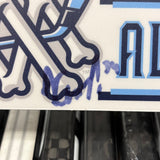 CAMPBELL WHITE 23-24 SIGNED NAMEPLATE