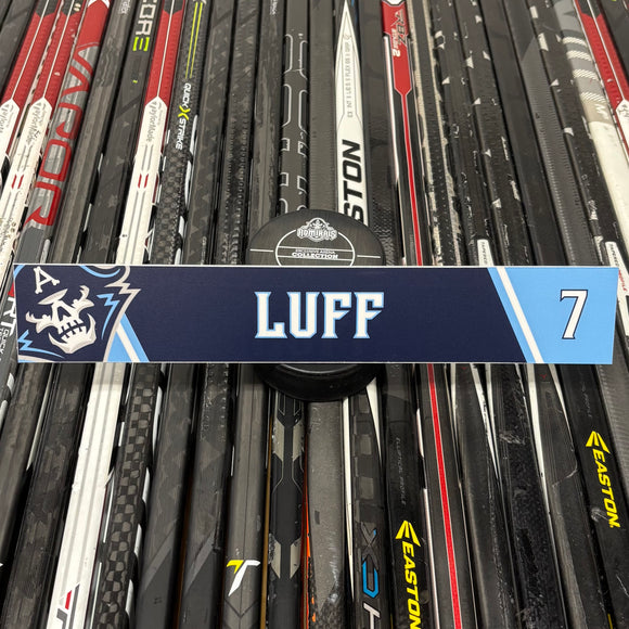 LUFF UNSIGNED NAMEPLATE