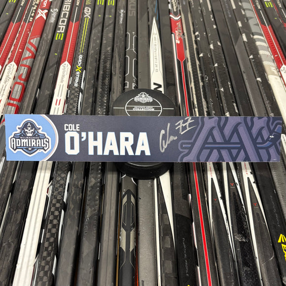 O'HARA NAVY 24-25 SIGNED NAMEPLATE