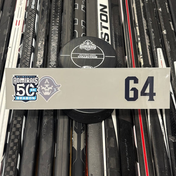 BLANK #64 UNSIGNED NAMEPLATE