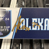 CAMPBELL NAVY PLAYOFF 23-24 SIGNED NAMEPLATE