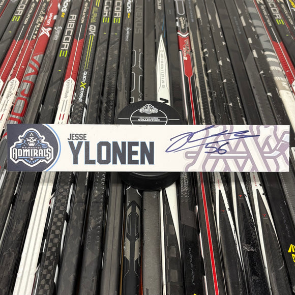 YLONEN WHITE 24-25 SIGNED NAMEPLATE