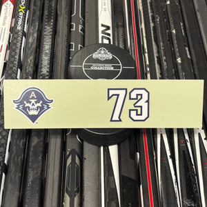 BLANK #73 UNSIGNED NAMEPLATE