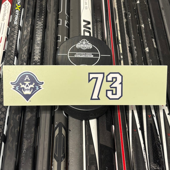 BLANK #73 UNSIGNED NAMEPLATE