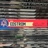 EDSTROM RED-FAUX 25-26 SIGNED NAMEPLATE