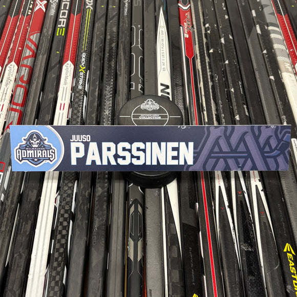 PARSSINEN UNSIGNED NAMEPLATE