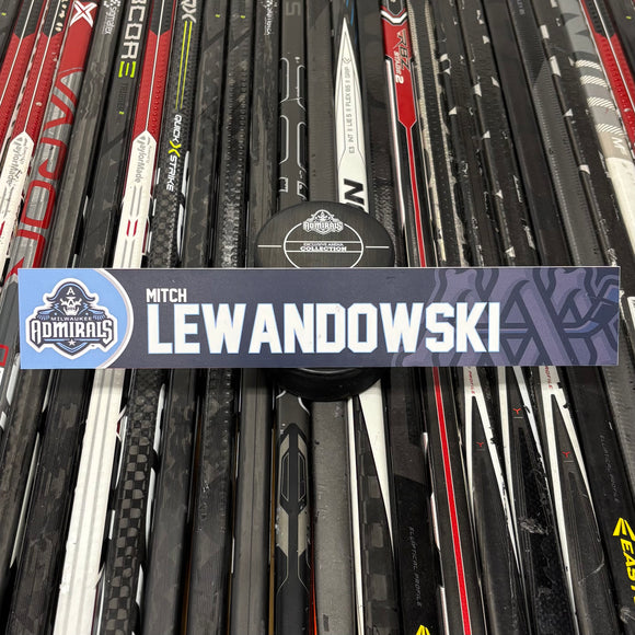 LEWANDOWSKI UNSIGNED NAMEPLATE