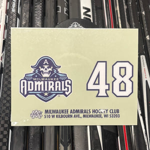 BLANK #48 UNSIGNED NAMEPLATE