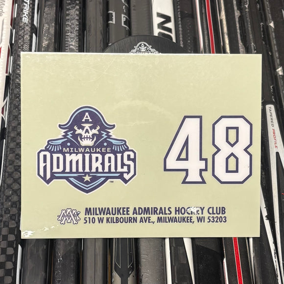 BLANK #48 UNSIGNED NAMEPLATE