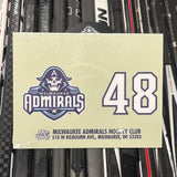 BLANK #48 UNSIGNED NAMEPLATE
