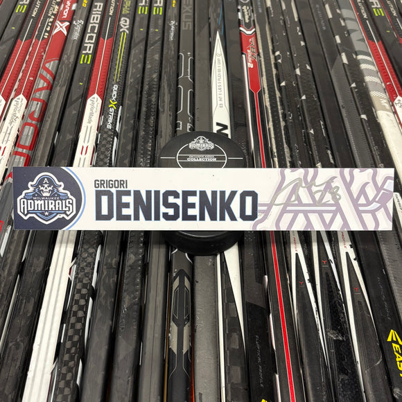 DENISENKO WHITE 24-25 SIGNED NAMEPLATE