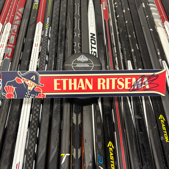 RITSEMA FX-NAVY 23-24 SIGNED NAMEPLATE