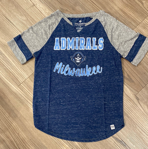 Bench Clearers Milwaukee Admirals Hockey Tank - L / Navy Blue / Polyester