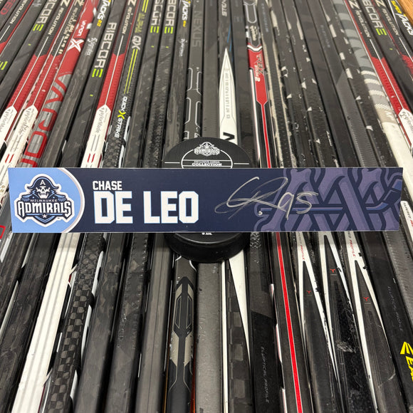 DE LEO NAVY 24-25 SIGNED NAMEPLATE