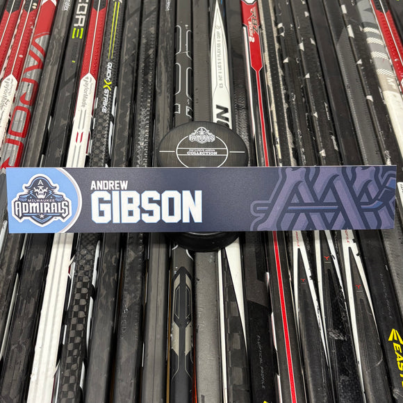 GIBSON UNSIGNED NAMEPLATE