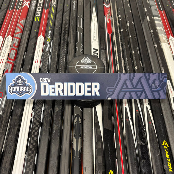 DERIDDER UNSIGNED NAMEPLATE