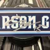 GICEWICZ NAVY 23-24 SIGNED NAMEPLATE