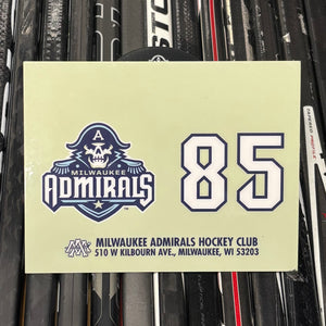 BLANK #85 UNSIGNED NAMEPLATE