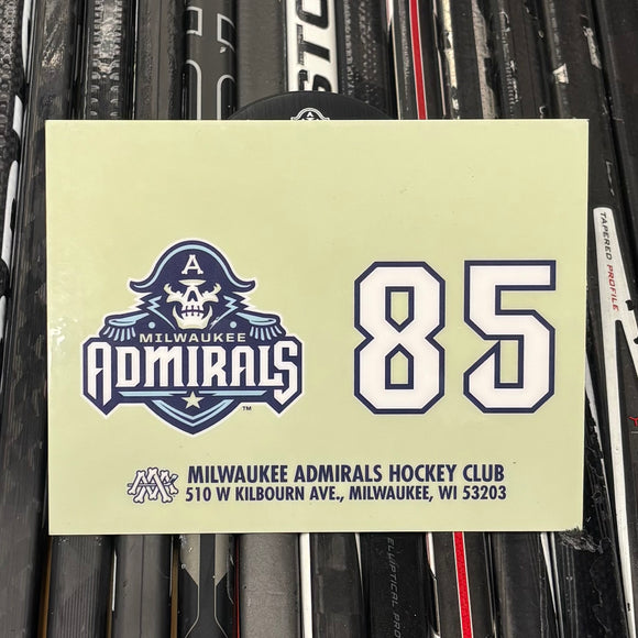 BLANK #85 UNSIGNED NAMEPLATE