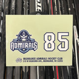 BLANK #85 UNSIGNED NAMEPLATE