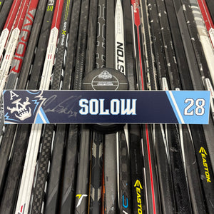 SOLOW NAVY 21-22 SIGNED NAMEPLATE