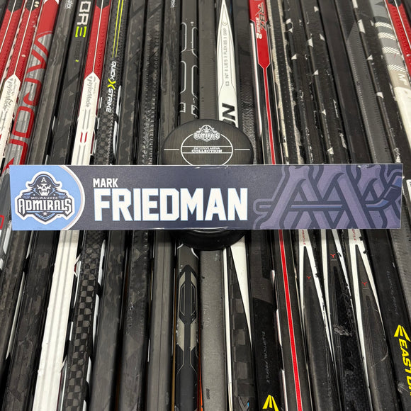 FRIEDMAN UNSIGNED NAMEPLATE