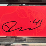 EDSTROM RED-FAUX 25-26 SIGNED NAMEPLATE