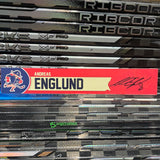 ENGLUND RED-FAUX 25-26 SIGNED NAMEPLATE