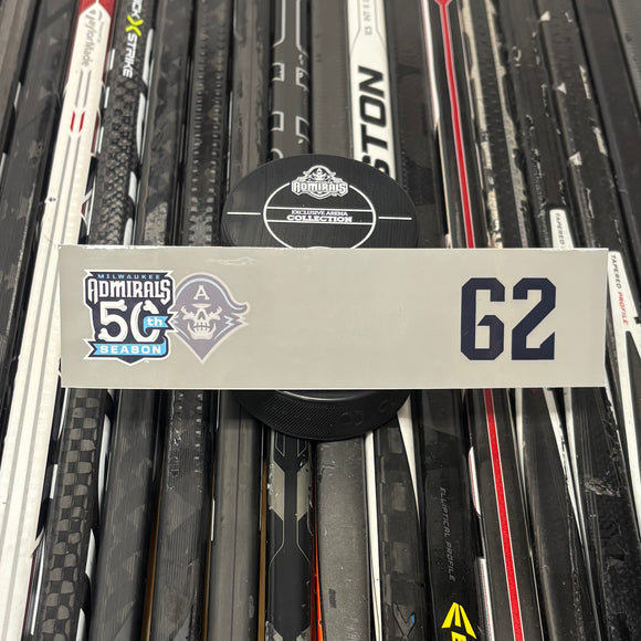 BLANK #62 UNSIGNED NAMEPLATE