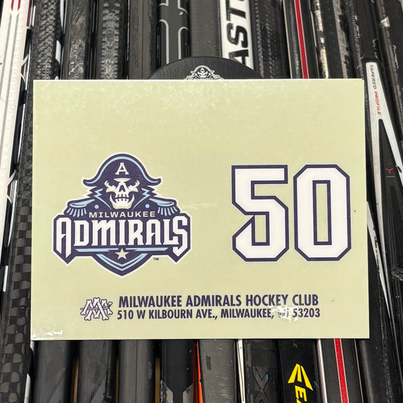 BLANK #50 UNSIGNED NAMEPLATE