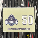 BLANK #50 UNSIGNED NAMEPLATE