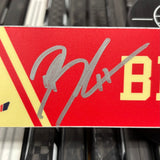 BLUJUS FX-RED 21-22 SIGNED NAMEPLATE