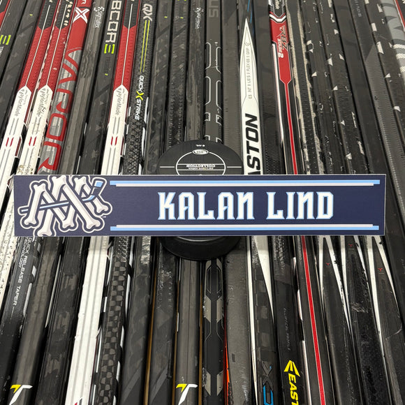 LIND UNSIGNED NAMEPLATE