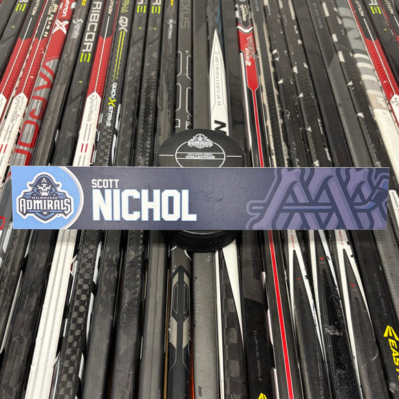 NICHOL UNSIGNED NAMEPLATE
