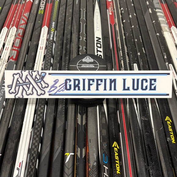 LUCE WHITE 23-24 SIGNED NAMEPLATE
