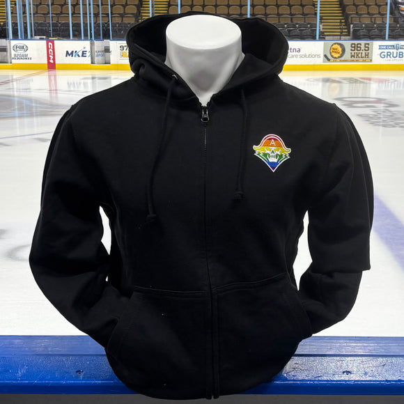 SS FULL ZIP PRIDE CREST