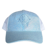 HAT BLUE GLITTER CREST