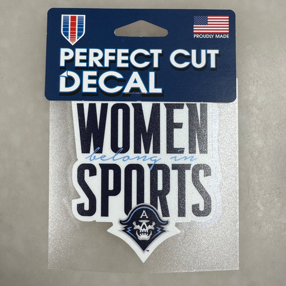 DECAL WOMEN BELONG IN SPORTS