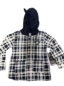 TODDLER BUTTON UP BMO PLAID