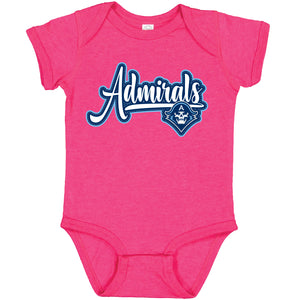 INFANT ONESIE HOT PINK WAVERLY