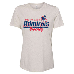 LADIES TEE GARNET FAUX