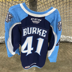 BURKE NAVY PLAYOFF 21-22 AUTHENTIC JERSEY