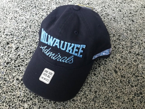 Milwaukee Admirals Hat Logo IHL Hockey Minor League AHL Snap Back Baseball  Cap