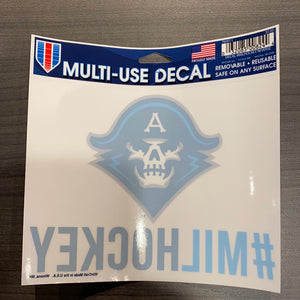 DECAL #MILHOCKEY REVERSE